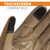  Contact Gear Tan Carbon Fiber Hard Knuckle Tactical Gloves - Tan