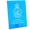  Air Force Museum Nebula Blue Glass Award in Gift Box