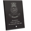  HMAS Coonawarra Nebula Black Glass Award in Gift Box