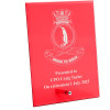  HMAS Penguin Nebula Red Glass Award in Gift Box