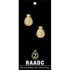 RAADC Cuff Links On Card RAADC 20mm full colour enamel cuff links. Order now from the military specialists. Displayed on a presentation card. These beautiful gold plated cuff links are the perfect accessory for work or functi