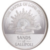 Lone Pine Set of Two Ltd Ed Medallions SoG 13 The stunning Sands of Gallipoli 2013 release The Battle of Lone Pine Two Limited Edition Medallions Set from the military specialists. About the ProductThis beautiful sets of high quality medallions f