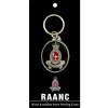 RAANC Key Ring On Card Royal Australian Army Nursing Corps (RAANC) key ring. Order now from the military specialists. Displayed on a presentation card. This beautiful 40mm gold plated enamel key ring will keep your keys org