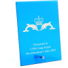  Australian Submarines Nebula Blue Glass Award in Gift Box