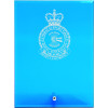  Combat Support Group (CSG) Nebula Blue Glass Award in Gift Box