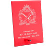  Australian Army Cadets (AAC) Nebula Red Glass Award in Gift Box