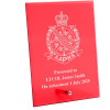  Australian Army Public Relations Service (AAPRS) Nebula Red Glass Award in Gift Box