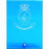  HMAS Cairns Nebula Blue Glass Award in Gift Box