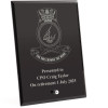 HMAS Cairns Nebula Black Glass Award in Gift Box