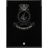  HMAS Cairns Nebula Black Glass Award in Gift Box