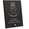  HMAS Cerberus Nebula Black Glass Award in Gift Box