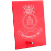  HMAS Choules Nebula Red Glass Award in Gift Box