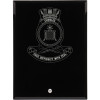  HMAS Choules Nebula Black Glass Award in Gift Box