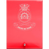  HMAS Anzac Nebula Red Glass Award in Gift Box