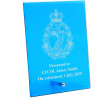  Royal Australian Army Dental Corps (RAADC) Nebula Blue Glass Award in Gift Box