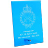  Royal Australian Corps of Military Police (RACMP) Nebula Blue Glass Award in Gift Box