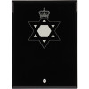  Royal Australian Chaplains Department (RAA Ch D Jewish), Jewish Nebula Black Glass Award in Gift Box