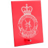  1 Security Force Squadron (1SFS) Nebula Red Glass Award in Gift Box