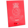  HMAS Toowoomba Nebula Red Glass Award in Gift Box