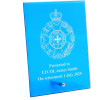  Royal Australian Chaplains Department (RAA Ch D) Nebula Blue Glass Award in Gift Box