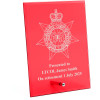  Royal Australian Corps of Transport (RACT) Nebula Red Glass Award in Gift Box