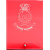  HMAS Tobruk Nebula Red Glass Award in Gift Box