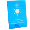  Royal Australian Chaplains Department (RAA Ch D Jewish), Jewish Nebula Blue Glass Award in Gift Box