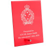  Women's Royal Australian Army Corps (WRAAC) Nebula Red Glass Award in Gift Box