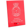  Submarine Force Nebula Red Glass Award in Gift Box