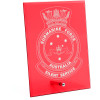  Submarine Force Nebula Red Glass Award in Gift Box
