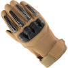 Contact Gear Rubber Knuckle Tactical Gloves - Tan