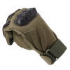  Contact Gear Rubber Knuckle Tactical Gloves - Olive