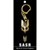 SASR Key Ring On Card Special Air Service Regiment (SASR) key ring. Order now from the military specialists. Displayed on a presentation card. This beautiful 40mm gold plated enamel key ring will keep your keys organised a