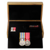  No 285 Squadron (285SQN) Tasmanian Blackwood Two-Tiered Medal Display Box