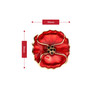  Red, Petals of Remembrance Brooch