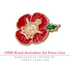  Poppy, Air Force Service Badge, Limited Edition Lapel Pin