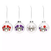  Glass Poppy Christmas Baubles