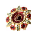  Precious Poppy, Tiger's Eye, Limited Edition Brooch