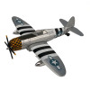  P-51 Die Cast Mustang and Thunderbolt Planes-Display Tray Of 6