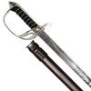  Windlass Artillery Sword with Leather Scabbard - Stainless Steel (Queens Cypher)