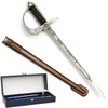  Windlass Miniature Infantry Sword with Leather Scabbard (Queens Cypher)