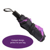  I Remember - Purple Poppy Compact Umbrella