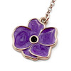  I Remember - Pen with Purple Poppy Charm