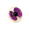  Gold-plated Purple Poppy Pin