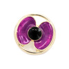  Gold-plated Purple Poppy Pin