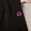  Gold-plated Purple Poppy Pin