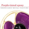  Gold-plated Purple Poppy Pin