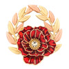  Nature of Remembrance Poppy and Laurel Limited-Edition Brooch