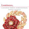  Nature of Remembrance Poppy and Laurel Limited-Edition Brooch