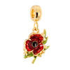  Gold-plated Red Poppy and Golden Wattle Remember Charm